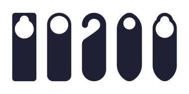 Kapı tokmağının servise ihtiyacı olduğunu gösteren ya da otellerde, otellerde, motellerde dinlenmesi gereken kapı kolları..