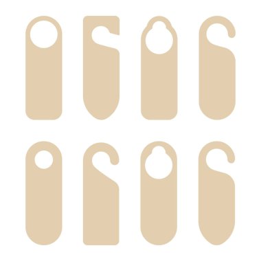 İşaret şablonunu bozmayın. Kapı kolu askısı..