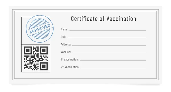 Вакцинный Паспорт Запись Прививок Гриппа Международный Сертификат Вакцинации — стоковый вектор