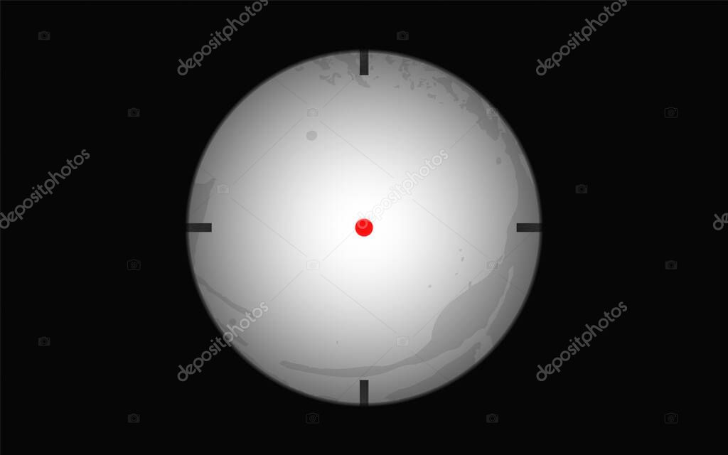 Vettoriale stockMirino Incrociato Del Mirino Del Cecchino Puntare Alla