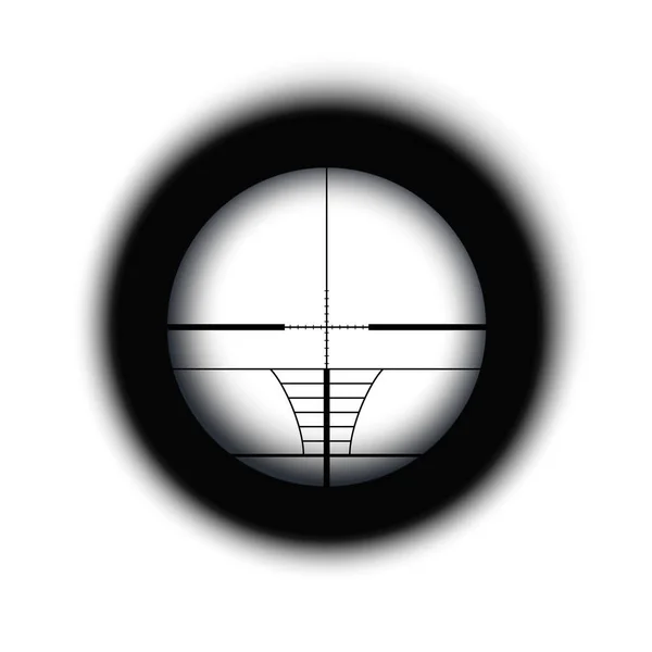 狙击手瞄准镜取景器的十字 瞄准枪的交叉光学 — 图库矢量图片