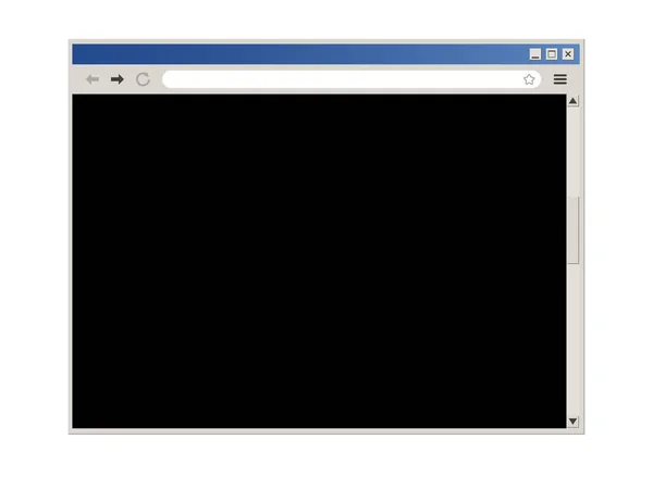 Retro Stijl Web Browser Venster Interface Template — Stockvector