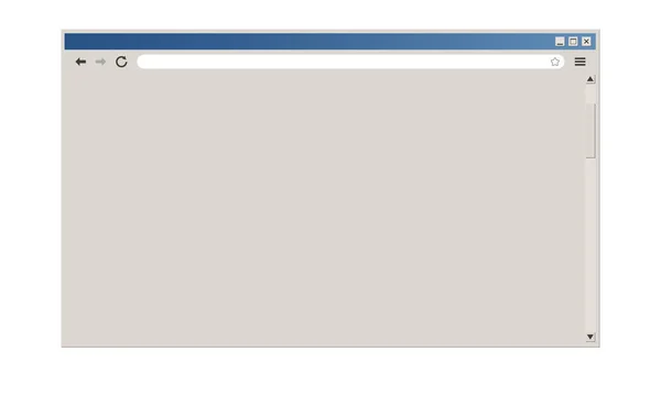 Retro Biçimi Internet Tarayıcı Pencere Arayüzü Şablonu — Stok Vektör