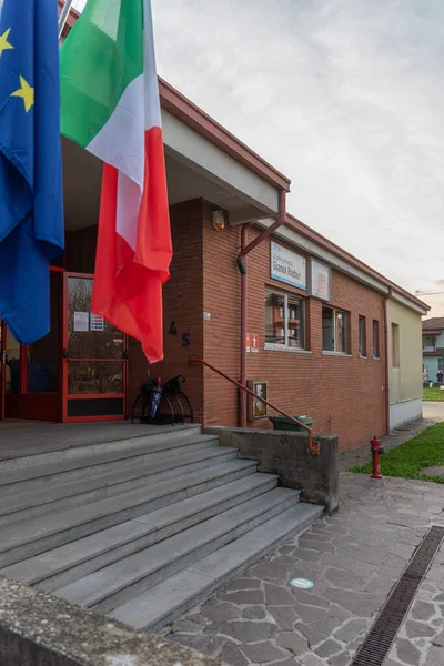 Vista Externa Escola Edifício Escola Italiana — Fotografia de Stock