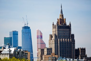 Moscow. Russia. The view of the building of the Ministry of fore