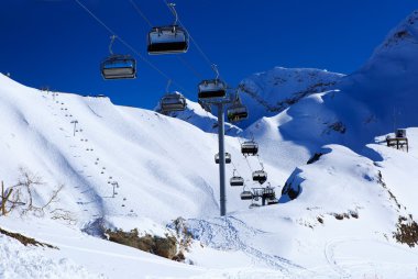 Kayak Merkezi. Krasnaya polyana, sochi, Rusya Federasyonu
