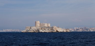 Chateau d'If yakınındaki marseille, Fransa