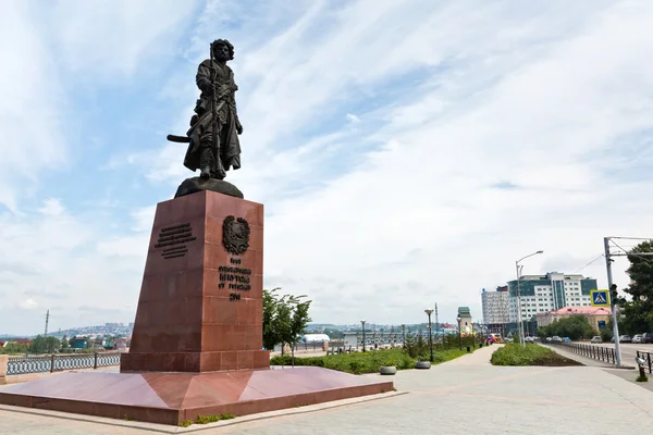 Monumento ai fondatori della città di Irkutsk — Foto Stock