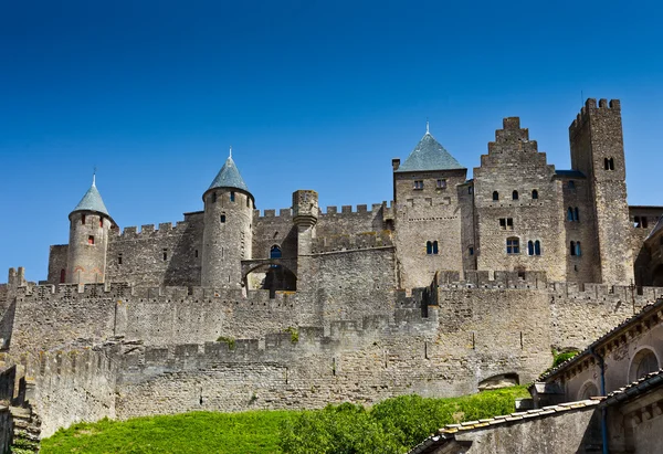 Carcassonne - biggest fortress in Europe, France — Stock Photo, Image