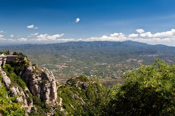 Montserrat leży w pobliżu barcelona, w Katalonii — Zdjęcie stockowe