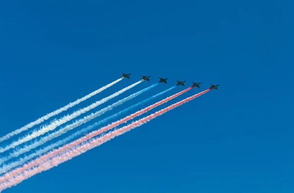 MOSCOW, RUSSIA - MAY, 09 : Air parade in Moscow on may, 09 2013.