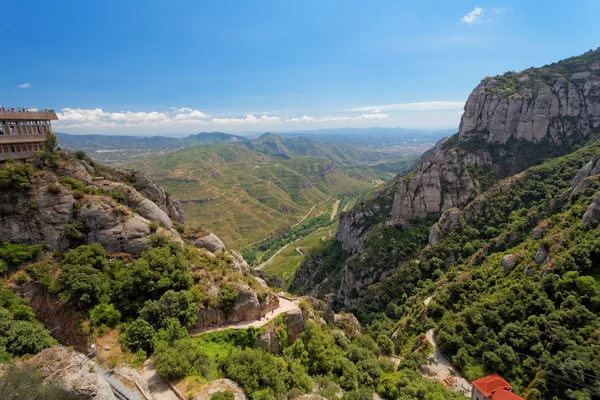 Paesaggio a Montserrat, Catalogna, Spagna — Foto Stock