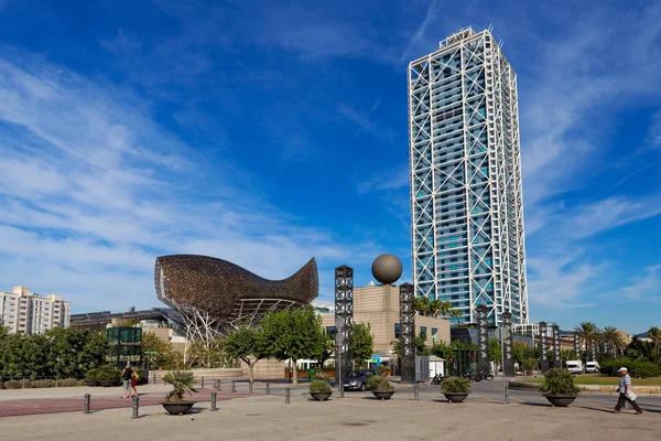 Barcelona, İspanya - Ağustos 07: Hotel Arts üzerinde 07 Ağustos 2012 yılında B