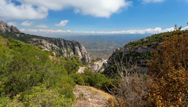 Montserrat è una montagna vicino a Barcellona, in Catalogna — Foto Stock