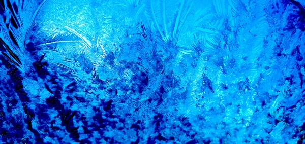 Macro Ice Crystals Saturated Colors Stock Image