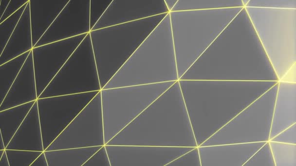 黄色の線の行列 シームレスな映像だ 3Dレンダリング — ストック動画