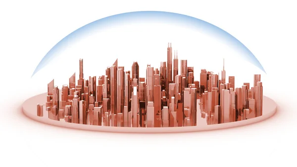 Este modelo branco de uma cidade mostra a distribuição de bairros Fotos De Bancos De Imagens Sem Royalties