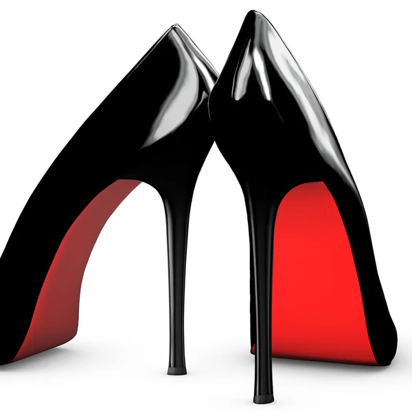 Pair of very glam pump shoes. — Stock Photo, Image