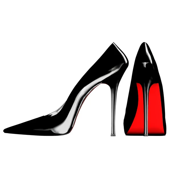 Pair of very glam pump shoes. — Stock Photo, Image