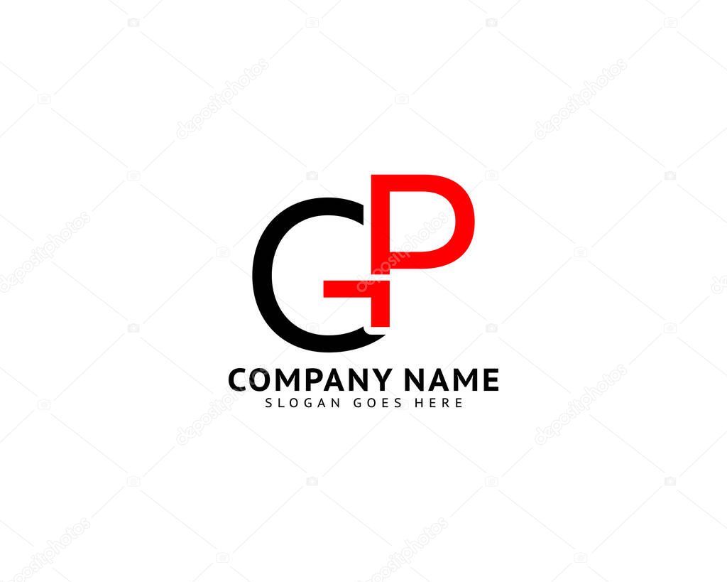 Initial Letter GP Logo Template Design
