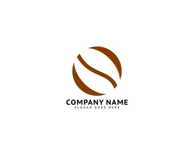 Kahve Fasulyesi Logo Şablonu Vektör Simgesi Çizim Tasarımı