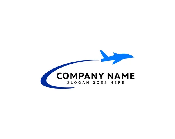 Modèle Conception Logo Avion Jet — Image vectorielle
