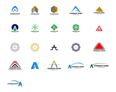 İlk Harf A Logo Şablon Tasarımı