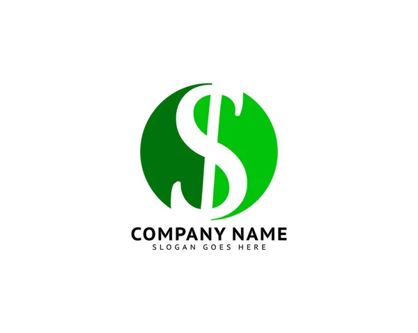 Logotipo Dólar Vetorial Elemento Design Ícone — Vetor de Stock