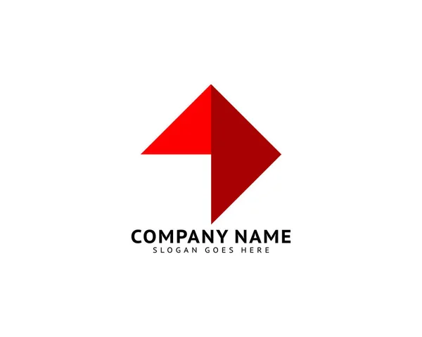 Modelo Logotipo Ícone Ilustração Origami Abstrato Vetorial — Vetor de Stock