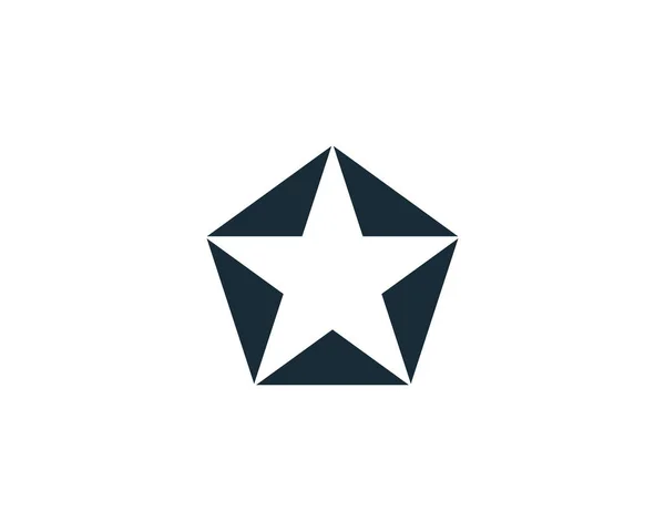 Star Pentagonal Icon Vector Logo Template Illustration Design — 스톡 벡터
