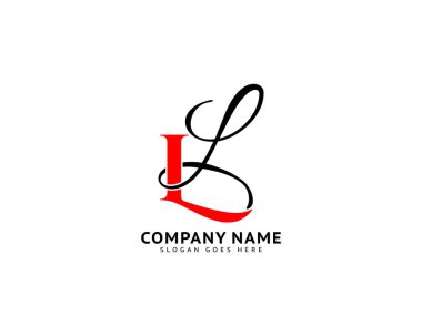 Initial Letter LL Logo Template Design clipart