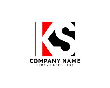 İlk Harf KS Logo Şablonu Tasarımı