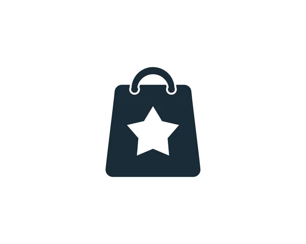 Saco Compras Icon Vector Logo Template Ilustração Design — Vetor de Stock