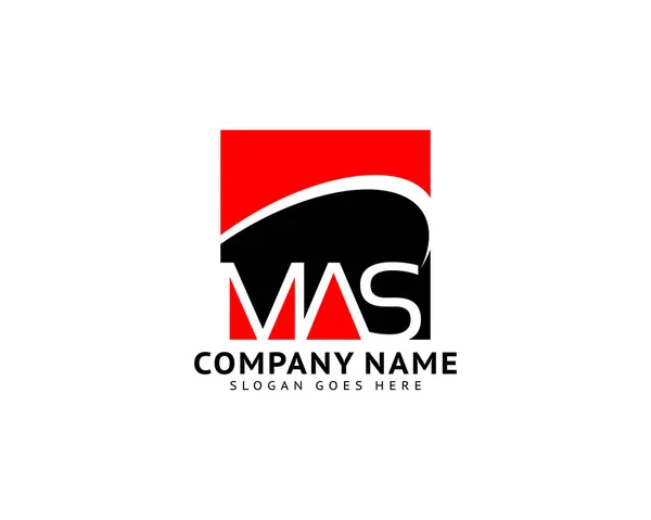 Carta Inicial Mas Logo Template Design —  Vetores de Stock