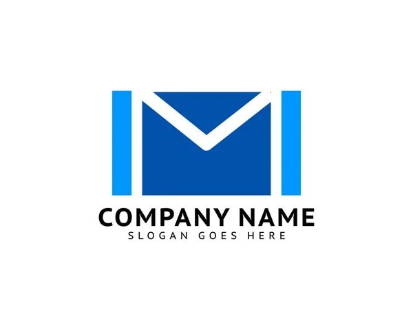 Initial Letter Envelope Mail Design Logo Vector — Stock Vector