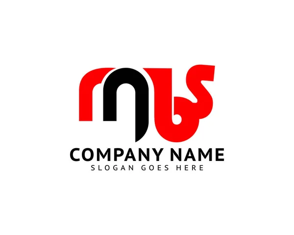 Первоначальный Дизайн Логотипа Mbs — стоковый вектор
