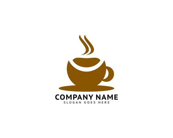 Cafetería Logo Diseño Plantilla — Vector de stock