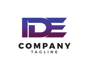 İlk Harf IDE Logo Şablonu Tasarımı