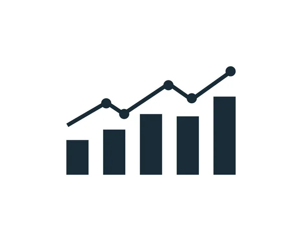 Info Gráfico Finanzas Estadísticas Icono Diseño Plantilla Elementos — Vector de stock