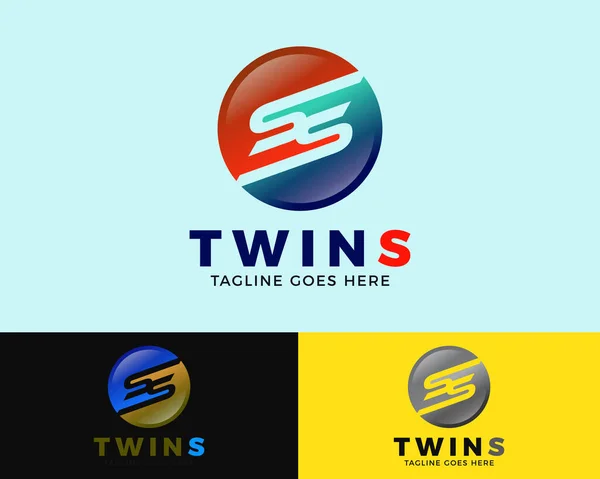 İlk Harf SS Logo Şablonu Tasarımı