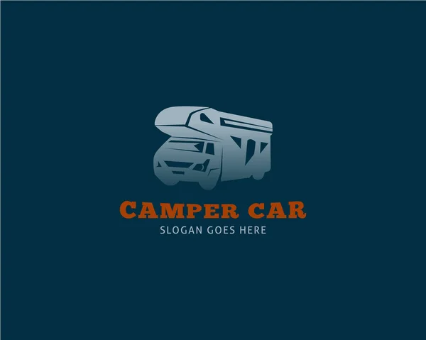 Шаблон Дизайна Автомобиля Camper — стоковый вектор