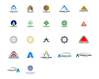 İlk Harf A Logo Şablon Tasarımı