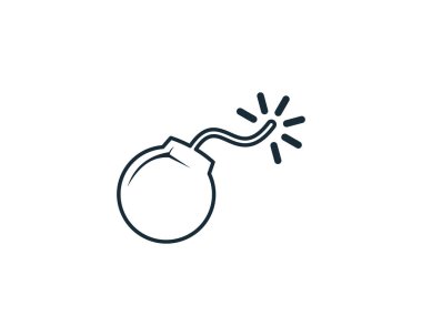 Bomba Simgesi Tasarım Şablonu Elementleri