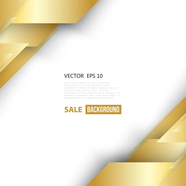 Vector abstracte geometrische gouden achtergrond — Stockvector