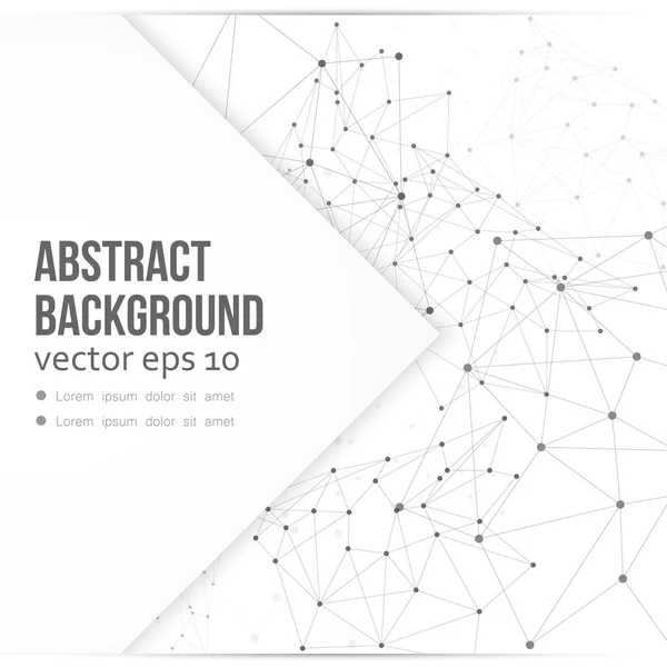 Vector netwerk achtergrond abstracte veelhoek — Stockvector