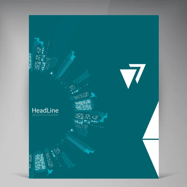Abstract vector modern flyers brochure. — Stock Vector