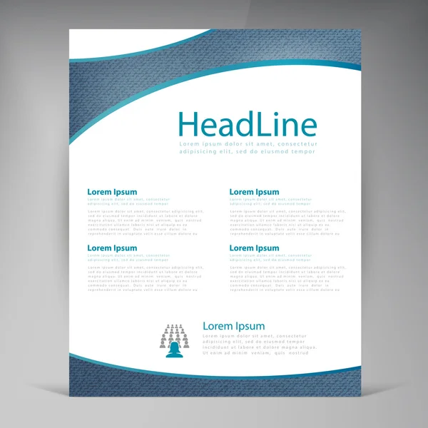 Vektör güzel mavi el ilanı.