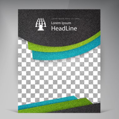 Soyut vektör modern el ilanı broşür.