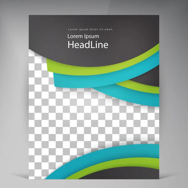 Abstract vector moderne flyers brochure. — Stockvector