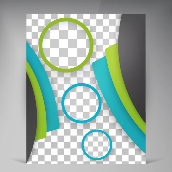 Folleto de folletos modernos de vector abstracto . — Vector de stock